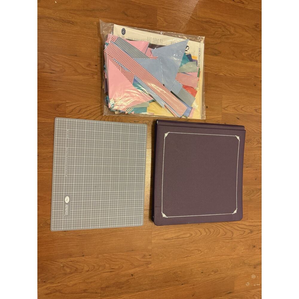 Creative memories lot of 3- Short Cuts, Purple 12x12 album, Cutting board